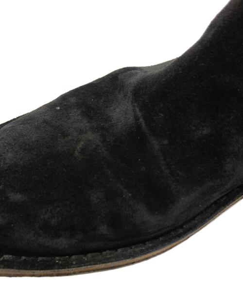 Saint Laurent Paris（サンローランパリ）Saint Laurent Paris (サンローランパリ) スウェードサイドゴアシューズ ブラック サイズ:40の古着・服飾アイテム