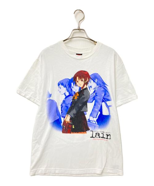 GEEKS RULE（ギークスルール）GEEKS RULE (ギークスルール) serial experiments lain (シリアルエクスペリメンツレイン) SILKSCREEN PRINTING T SHIRT vol.03 ホワイト サイズ:Mの古着・服飾アイテム