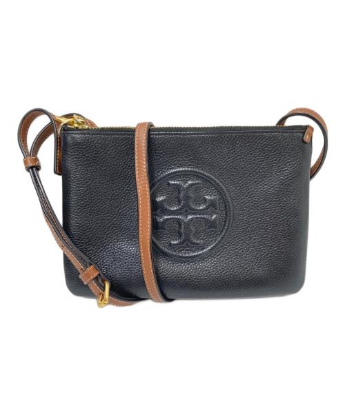 TORY BURCH（トリーバーチ）TORY BURCH (トリーバーチ) ペリーボンベダブルジップクロスボディ ブラック サイズ:下記参照の古着・服飾アイテム
