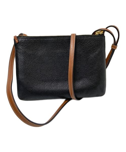 TORY BURCH（トリーバーチ）TORY BURCH (トリーバーチ) ペリーボンベダブルジップクロスボディ ブラック サイズ:下記参照の古着・服飾アイテム