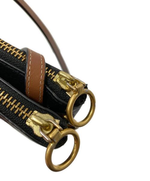 TORY BURCH（トリーバーチ）TORY BURCH (トリーバーチ) ペリーボンベダブルジップクロスボディ ブラック サイズ:下記参照の古着・服飾アイテム