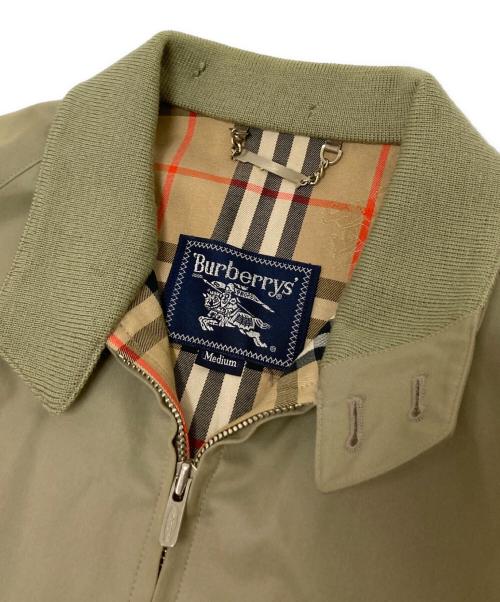 Burberry's（バーバリー）Burberry's (バーバリーズ) 裏地ノバチェックブルゾン オリーブ サイズ:Mの古着・服飾アイテム