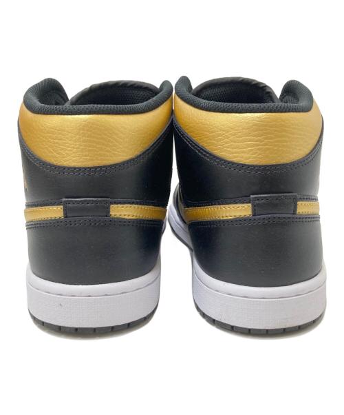 NIKE（ナイキ）NIKE (ナイキ) AIR JORDAN 1 MID ブラック×ゴールド サイズ:28.5cmの古着・服飾アイテム