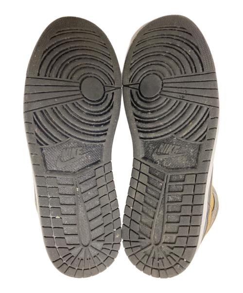 NIKE（ナイキ）NIKE (ナイキ) AIR JORDAN 1 MID ブラック×ゴールド サイズ:28.5cmの古着・服飾アイテム