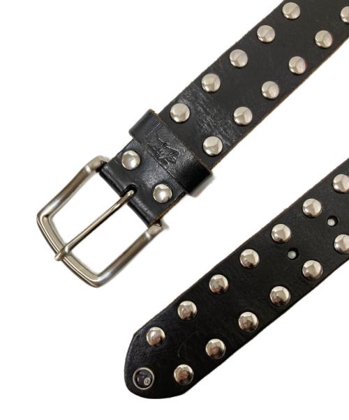 stussy（ステューシー）stussy (ステューシー) レザーベルト ブラック サイズ:下記参照の古着・服飾アイテム