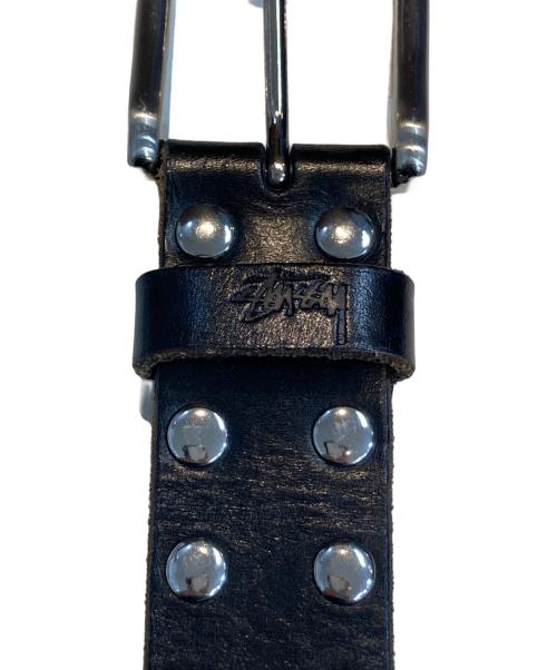 stussy（ステューシー）stussy (ステューシー) レザーベルト ブラック サイズ:下記参照の古着・服飾アイテム