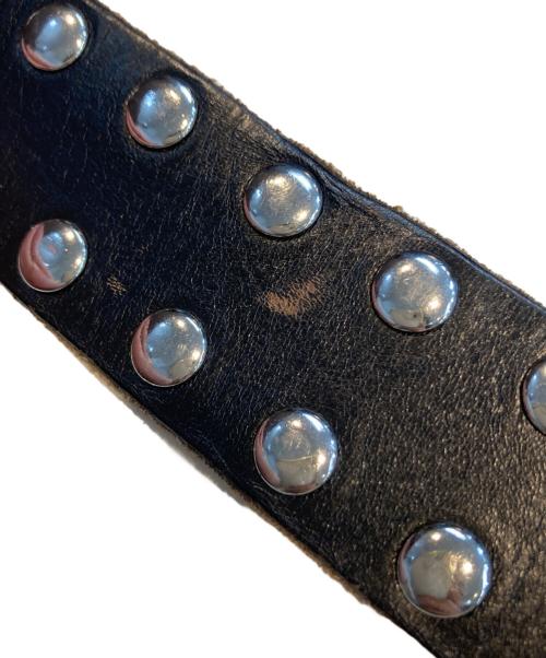 stussy（ステューシー）stussy (ステューシー) レザーベルト ブラック サイズ:下記参照の古着・服飾アイテム