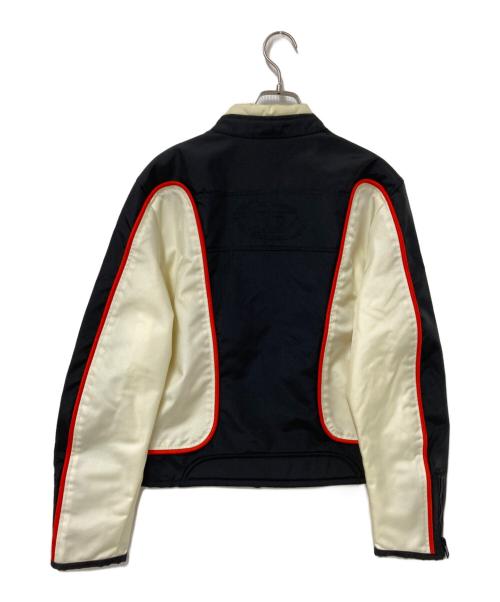 DIESEL（ディーゼル）DIESEL (ディーゼル) J-BLINK レーシングジャケット ベージュ×ブラック サイズ:Sの古着・服飾アイテム