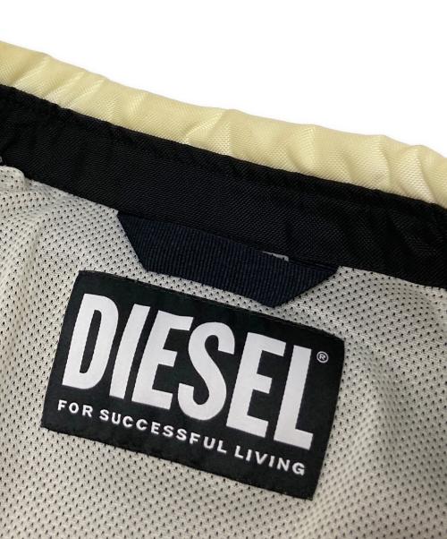 DIESEL（ディーゼル）DIESEL (ディーゼル) J-BLINK レーシングジャケット ベージュ×ブラック サイズ:Sの古着・服飾アイテム