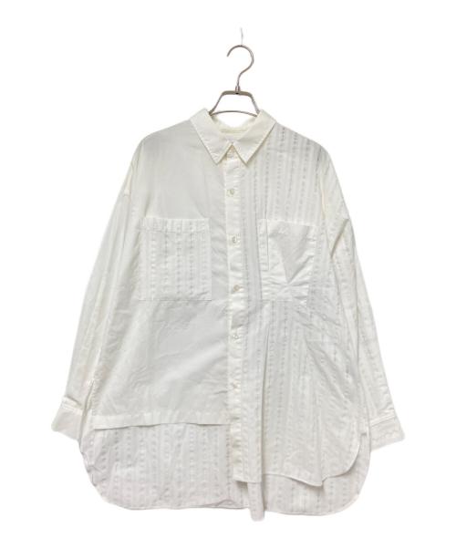 MAISON SPECIAL（メゾンスペシャル）MAISON SPECIAL (メゾンスペシャル) アシンメトリービッグシャツ ホワイト サイズ:Fの古着・服飾アイテム