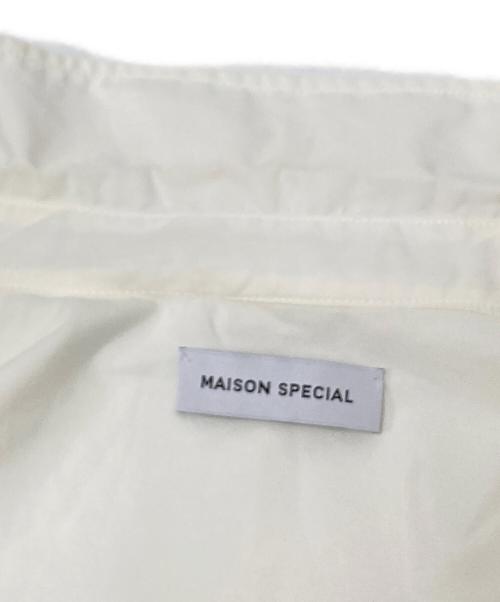 MAISON SPECIAL（メゾンスペシャル）MAISON SPECIAL (メゾンスペシャル) アシンメトリービッグシャツ ホワイト サイズ:Fの古着・服飾アイテム