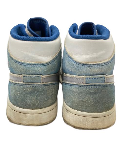 NIKE（ナイキ）NIKE (ナイキ) Air Jordan 1 MID ホワイト×ブルー サイズ:26.0cmの古着・服飾アイテム