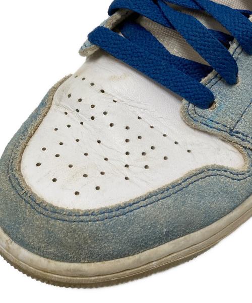 NIKE（ナイキ）NIKE (ナイキ) Air Jordan 1 MID ホワイト×ブルー サイズ:26.0cmの古着・服飾アイテム