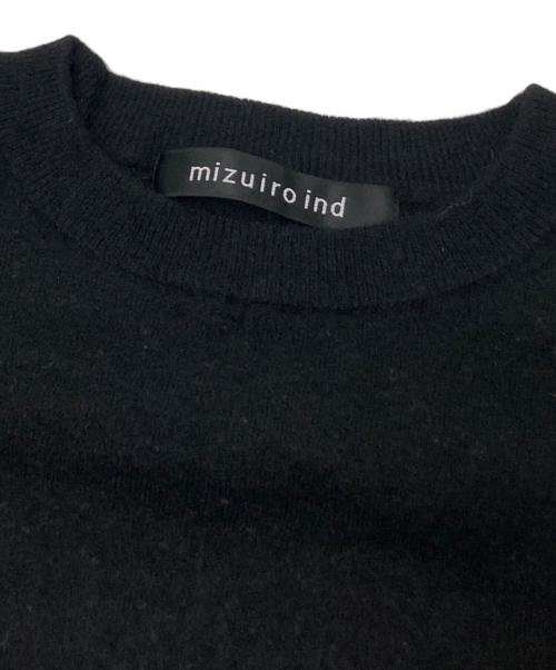 mizuiro-ind（ミズイロインド）mizuiro-ind (ミズイロインド) crew neck front seam P/O ブラック サイズ:下記参照の古着・服飾アイテム