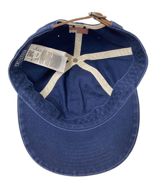 POLO RALPH LAUREN（ポロ・ラルフローレン）POLO RALPH LAUREN (ポロ・ラルフローレン) アップリケドツイルボールキャップ ネイビー サイズ:下記参照の古着・服飾アイテム