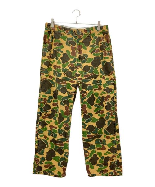 SAFTBAK（サフトバック）SAFTBAK (サフトバック) ハンティングカモ柄パンツ ブラウン×オリーブ サイズ:下記参照の古着・服飾アイテム