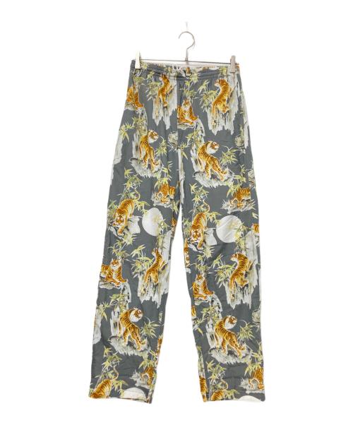 GO BAREFOOT（ゴー ベアフット）GO BAREFOOT (ゴー ベアフット) Beach Pants - Tiger Faded グレー サイズ:Mの古着・服飾アイテム