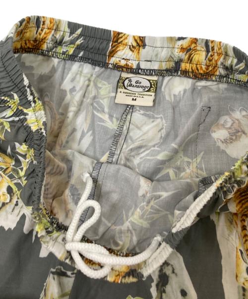 GO BAREFOOT（ゴー ベアフット）GO BAREFOOT (ゴー ベアフット) Beach Pants - Tiger Faded グレー サイズ:Mの古着・服飾アイテム