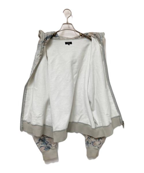 BEAMS（ビームス）BEAMS (ビームス) フェードカモ ジップアップ フーディ ベージュ サイズ:Lの古着・服飾アイテム