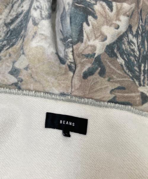 BEAMS（ビームス）BEAMS (ビームス) フェードカモ ジップアップ フーディ ベージュ サイズ:Lの古着・服飾アイテム