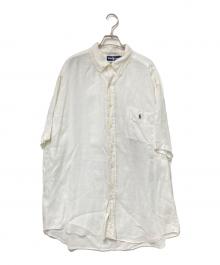 POLO RALPH LAUREN（ポロ・ラルフローレン）の古着「半袖リネンシャツ」｜ホワイト