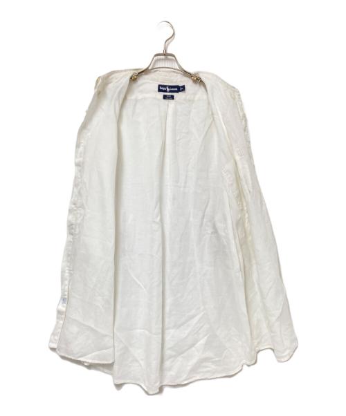 POLO RALPH LAUREN（ポロ・ラルフローレン）POLO RALPH LAUREN (ポロ・ラルフローレン) 半袖リネンシャツ ホワイト サイズ:XLの古着・服飾アイテム