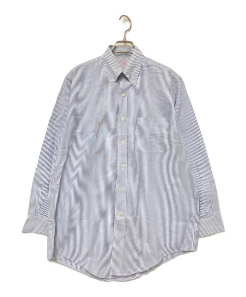 BROOKS BROTHERS（ブルックスブラザーズ）BROOKS BROTHERS (ブルックスブラザーズ) ストライプシャツ ブルー サイズ:15-1の古着・服飾アイテム