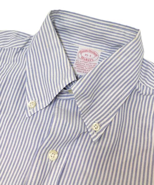 BROOKS BROTHERS（ブルックスブラザーズ）BROOKS BROTHERS (ブルックスブラザーズ) ストライプシャツ ブルー サイズ:15-1の古着・服飾アイテム