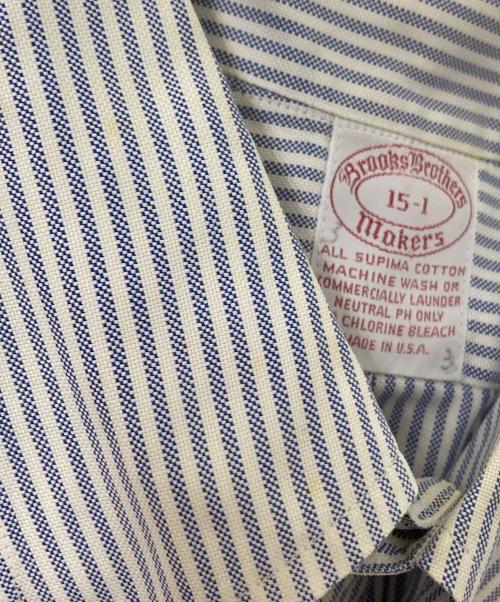 BROOKS BROTHERS（ブルックスブラザーズ）BROOKS BROTHERS (ブルックスブラザーズ) ストライプシャツ ブルー サイズ:15-1の古着・服飾アイテム