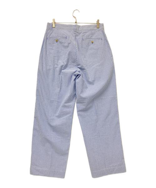 POLO RALPH LAUREN（ポロ・ラルフローレン）POLO RALPH LAUREN (ポロ・ラルフローレン) シアサッカー ストライプパンツ ブルー サイズ:32/34の古着・服飾アイテム