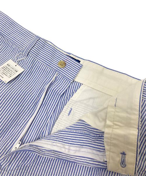 POLO RALPH LAUREN（ポロ・ラルフローレン）POLO RALPH LAUREN (ポロ・ラルフローレン) シアサッカー ストライプパンツ ブルー サイズ:32/34の古着・服飾アイテム