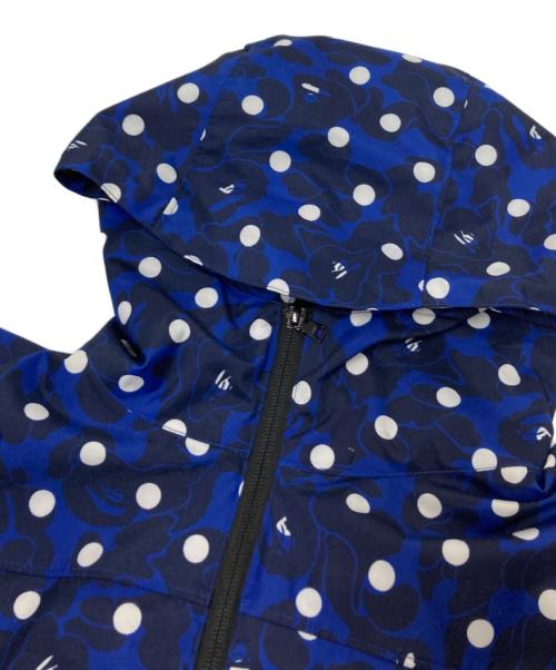 A BATHING APE（アベイシングエイプ）A BATHING APE (ア ベイシング エイプ) ドットフーディーマウンテンパーカ ブルー サイズ:Mの古着・服飾アイテム