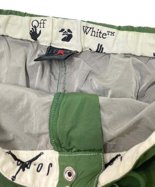 OFFWHITE（オフホワイト）OFFWHITE (オフホワイト) AS M J OW BAGGY SHORT グレー×グリーン サイズ:XLの古着・服飾アイテム