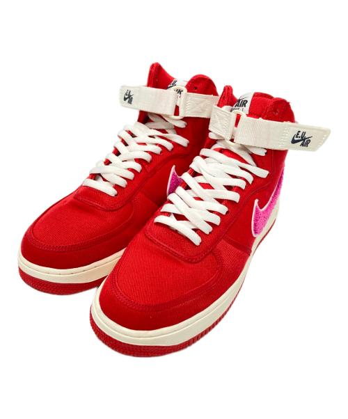 NIKE（ナイキ）NIKE (ナイキ) EMOTIONALLY UNAVAILABLE (エモーショナリー・アンアベイラブル) AIR FORCE 1 HIGH E.U レッド サイズ:28.5cmの古着・服飾アイテム