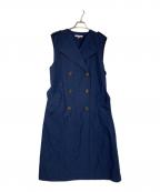moussyマウジー）の古着「ベルト付きノースリーブワンピース」｜ネイビー