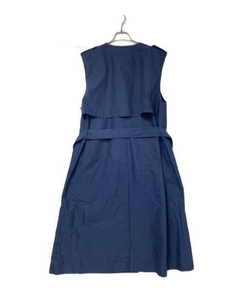moussy（マウジー）moussy (マウジー) ベルト付きノースリーブワンピース ネイビー サイズ:2 未使用品の古着・服飾アイテム