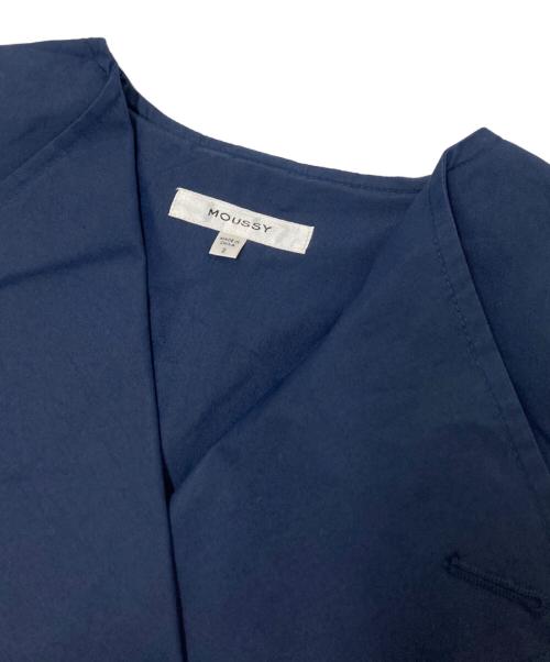moussy（マウジー）moussy (マウジー) ベルト付きノースリーブワンピース ネイビー サイズ:2 未使用品の古着・服飾アイテム