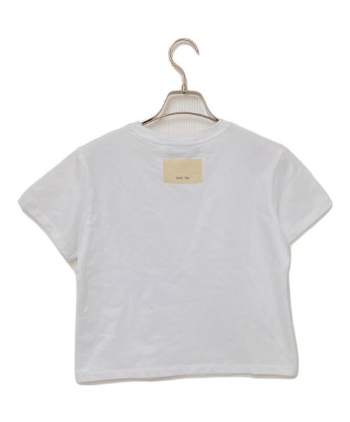 COACH（コーチ）COACH (コーチ) Matin Kim (マーティン・キム) ワックスド クロップド Tシャツ ホワイト サイズ:Mの古着・服飾アイテム