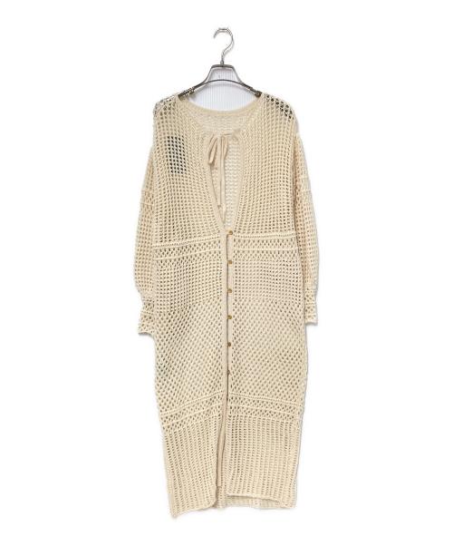 moussy（マウジー）moussy (マウジー) CROCHET ドレス ベージュ サイズ:F 未使用品の古着・服飾アイテム