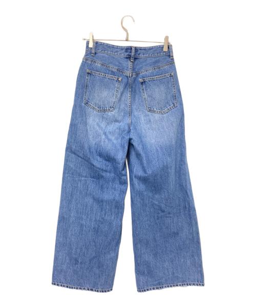 ARPEGE STORY（アルページュストーリー）ARPEGE STORY (アルページュストーリー) ローウエストワイドパンツ インディゴ サイズ:1の古着・服飾アイテム