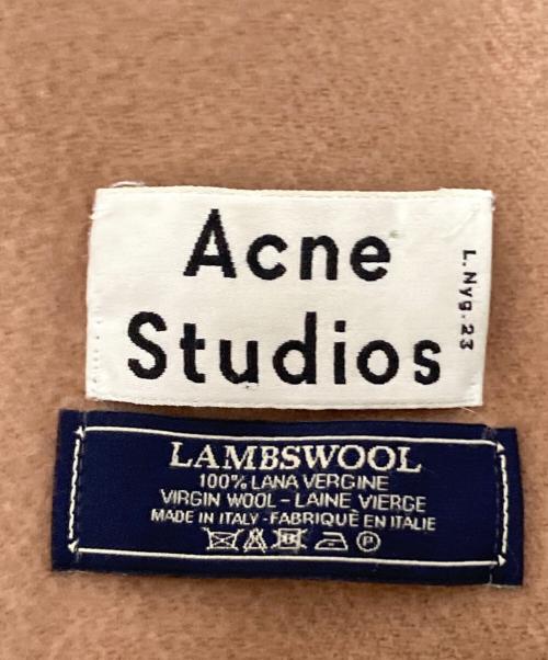 Acne studios（アクネ ストゥディオス）Acne studios (アクネ ストゥディオス) ウールマフラー ベージュ サイズ:下記参照の古着・服飾アイテム