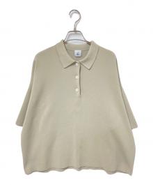 6(ROKU) BEAUTY&YOUTH（ロク ビューティーアンドユース）の古着「ニットポロシャツ」｜ベージュ