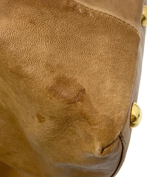 ETRO（エトロ）ETRO (エトロ) パンチングレザーハンドバッグ ブラウン サイズ:下記参照の古着・服飾アイテム