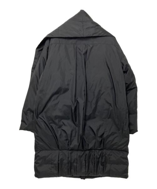 TRUNO by NOISE MAKER（トルノバイノイズメーカー）TRUNO by NOISE MAKER (トルノバイノイズメーカー) ストール付ノーカラーダウンコート ブラック サイズ:FREEの古着・服飾アイテム