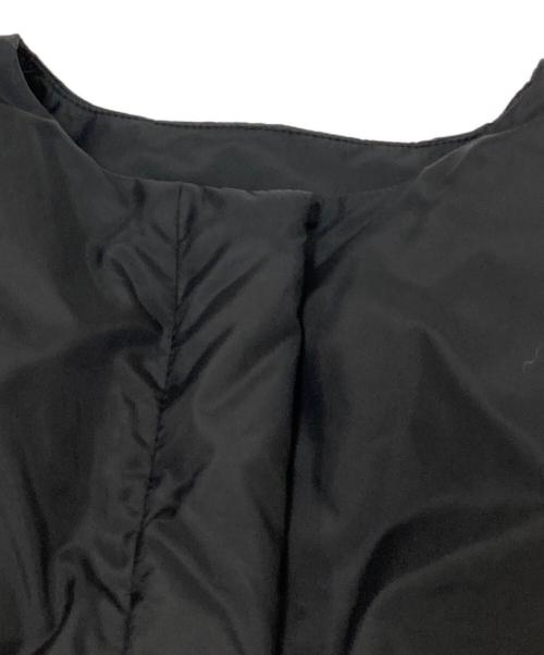 TRUNO by NOISE MAKER（トルノバイノイズメーカー）TRUNO by NOISE MAKER (トルノバイノイズメーカー) ストール付ノーカラーダウンコート ブラック サイズ:FREEの古着・服飾アイテム