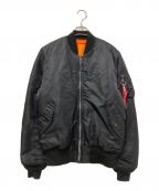 ALPHAアルファ）の古着「MA-1ジャケット」｜ブラック