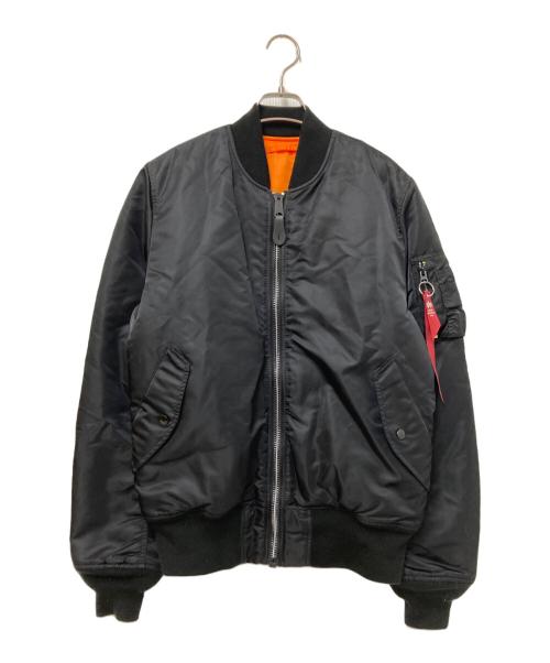 ALPHA（アルファ）ALPHA (アルファ) MA-1ジャケット ブラック サイズ:Lの古着・服飾アイテム