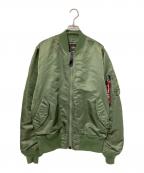 ALPHAアルファ）の古着「L-2B TIGHT FLIGHT NYLON JACKET」｜オリーブ