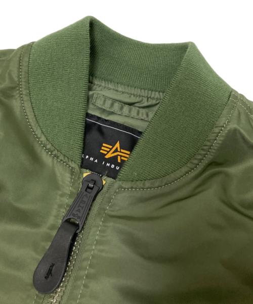 ALPHA（アルファ）ALPHA (アルファ) L-2B TIGHT FLIGHT NYLON JACKET オリーブ サイズ:Lの古着・服飾アイテム