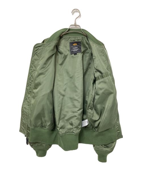 ALPHA（アルファ）ALPHA (アルファ) L-2B TIGHT FLIGHT NYLON JACKET オリーブ サイズ:Lの古着・服飾アイテム